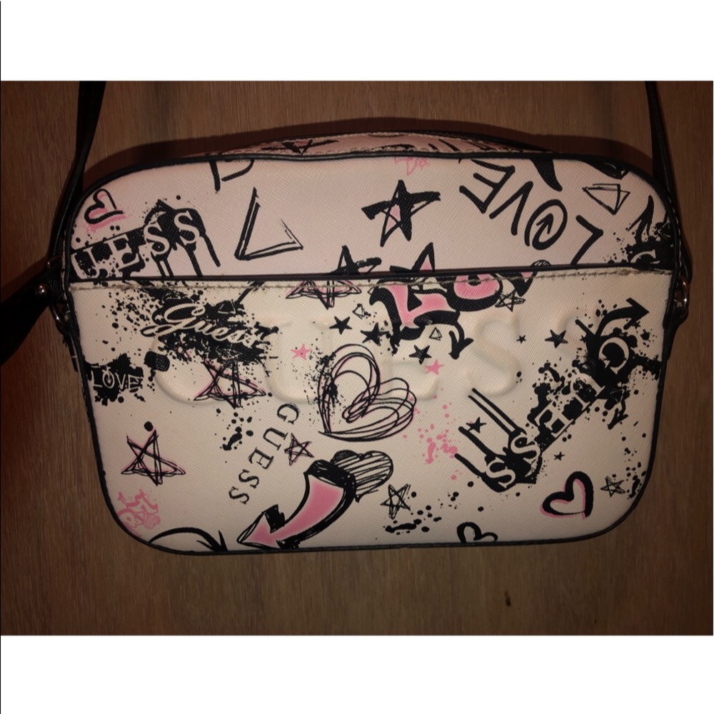 Guess graffiti crossbody.